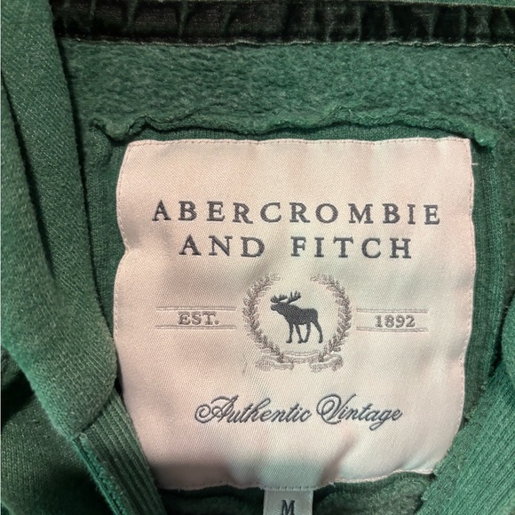 Abercrombie & Fitch Green Boxy Long Sleeve Hoodie - Picture 4 of 4